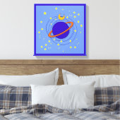 Planet Canvas Afdruk (Insitu (Slaapkamer))