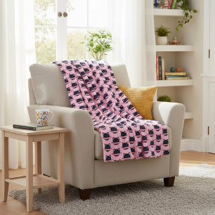 Planet Cat Fleece Deken