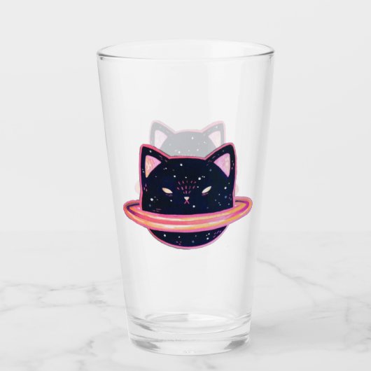 Planet Cat Glass Glas (Voorkant)