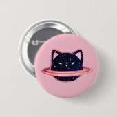 Planet Cat Ronde Button 5,7 Cm (Voorkant /achterkant)