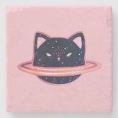 Planet Cat Stone Onderzetter (Voorkant)