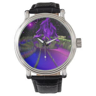Planet Chlorboniev Paars Horloge