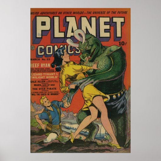 Planet Comics 23  SciFi Poster (Voorkant)