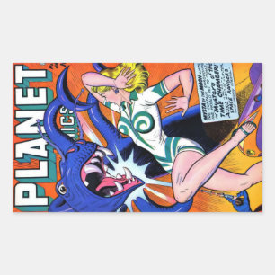 Planet Comics #52 Rechthoekige Sticker