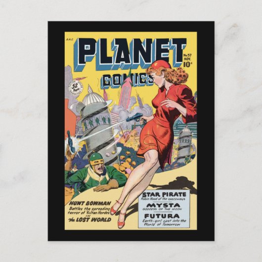 Planet Comics Briefkaart (Voorkant)