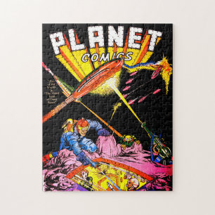 Planet Comics Laser Attack Sci Fi strips Legpuzzel