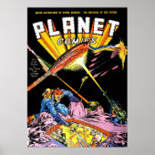Planet Comics Laser Attack Sci Fi strips Poster (Voorkant)