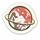 Planet custom cut sticker (Voorkant)