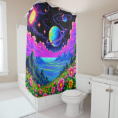 Planet Douchegordijn (In situ)