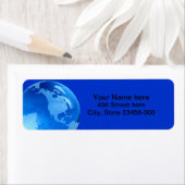 Planet Earth Adresetiketten Etiket (Insitu)