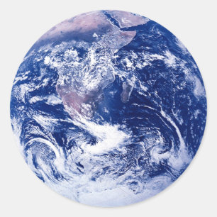Planet Earth Amazing Space Afbeelding Ronde Sticker