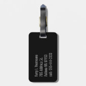 Planet Earth Bagagelabel (Achterkant verticaal)