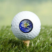 Planet Earth Blue Marmer Golfballen (Insitu Shirt)
