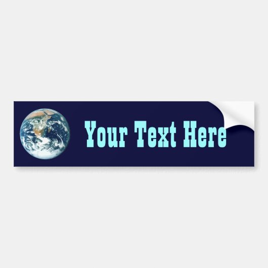 Planet Earth Bumpersticker (Voorkant)