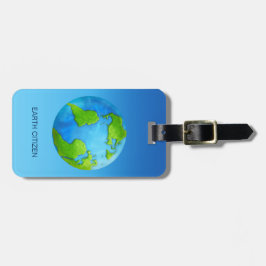 Planet Earth Custom Bagagelabel