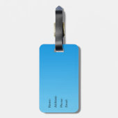 Planet Earth Custom Bagagelabel (Achterkant verticaal)