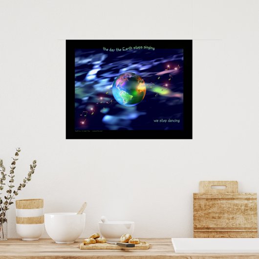 Planet Earth Dance Poster (Keuken)