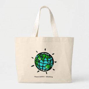 Planet EARTH Duurzaam leven - Grote Tote Bag