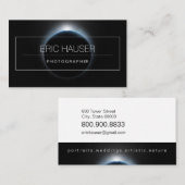 Planet Earth Eclipse Fotograaf Visitekaartjes (Voorkant / Achterkant)