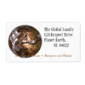 Planet Earth Etiket (Voorkant)