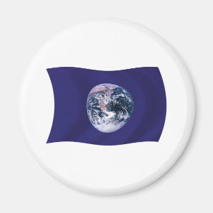 Planet Earth Flag Magnet Magneet