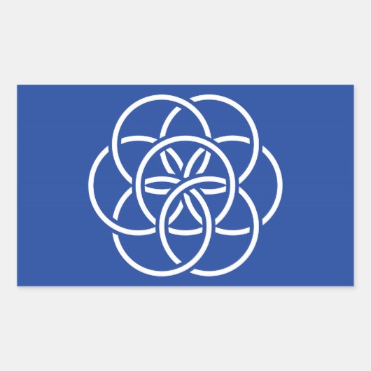 Planet Earth Flag - Sticker (Voorkant)