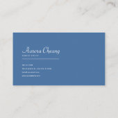 Planet Earth Floral Wreath Starry Night Visitekaartje (Achterkant)