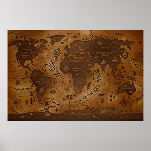 Planet Earth Inversed Poster (Voorkant)