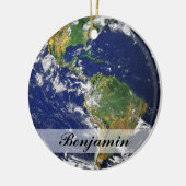Planet Earth | Keramisch Ornament (Links)