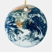 Planet Earth Keramisch Ornament (Achterkant)