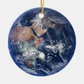 Planet Earth Kerstboom Keramisch Ornament (Voorkant)