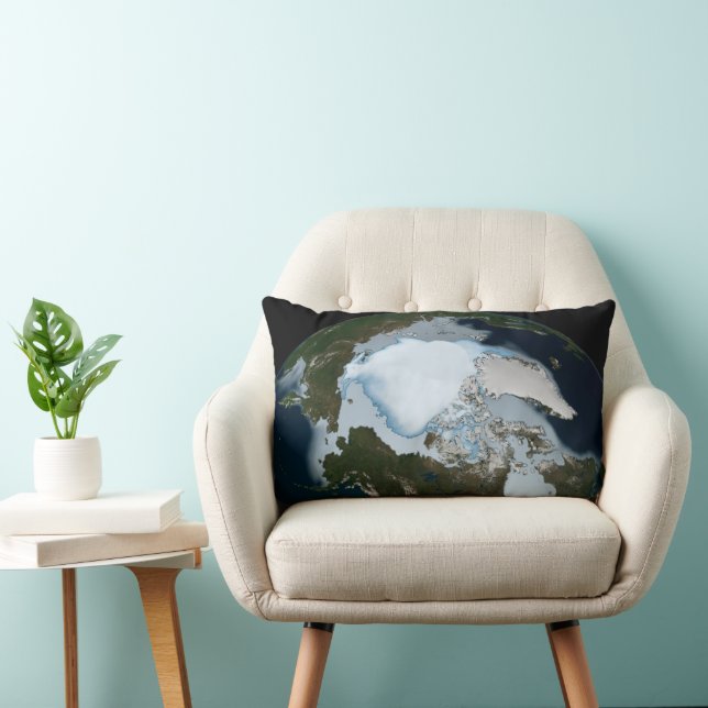 Planet Earth met Zee-ijsdekking in 1980. Kussen (Stoel)