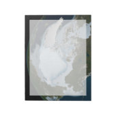 Planet Earth met Zee-ijsdekking in 1980. Notitieblok (Gedraaid)