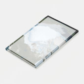 Planet Earth met Zee-ijsdekking in 1980. Post-it® Notes (Schuin)