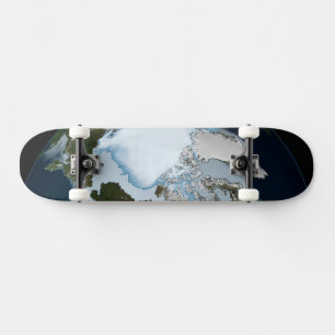 Planet Earth met Zee-ijsdekking in 1980. Skateboard