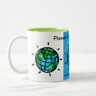 Planet EARTH - Mijn thuis - Tweekleurige Koffiemok