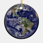 Planet Earth Ornament. Keramisch Ornament (Voorkant)