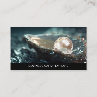 Planet Earth Oyster Pearl Visitekaartje