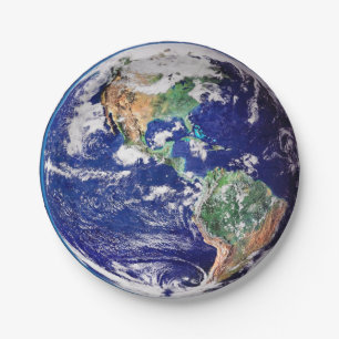 Planet Earth Papieren Bordje