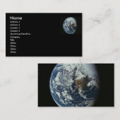 Planet Earth Profile Card Visitekaartje (Voorkant / Achterkant)