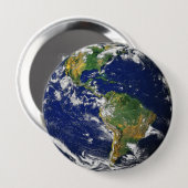 Planet Earth | Ronde Button 4,0 Cm (Voorkant /achterkant)