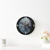 Planet Earth Ronde Klok (Huis)