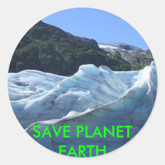 PLANET EARTH RONDE STICKER