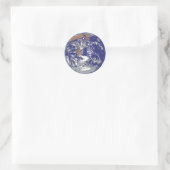 Planet Earth Ronde Sticker (Tas)