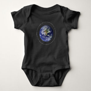 Planet Earth Space - Christelijke John 3:16 Religi Romper