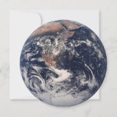 Planet Earth, Space Shuttle Birthday Party Kaart (Achterkant)