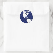 Planet Earth Stickers in blauw en wit (Tas)