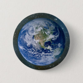 PLANET EARTH-toets Ronde Button 5,7 Cm