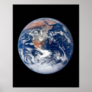 Planet Earth uitzicht uit Apollo 17 Poster