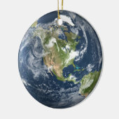 Planet Earth-versiering Keramisch Ornament (Links)